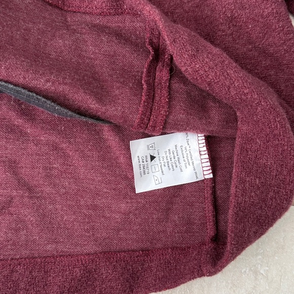 Ibex Reese Merino Wool Sweater Tunic Jacket Redwood Heather Size M - Picture 10 of 16